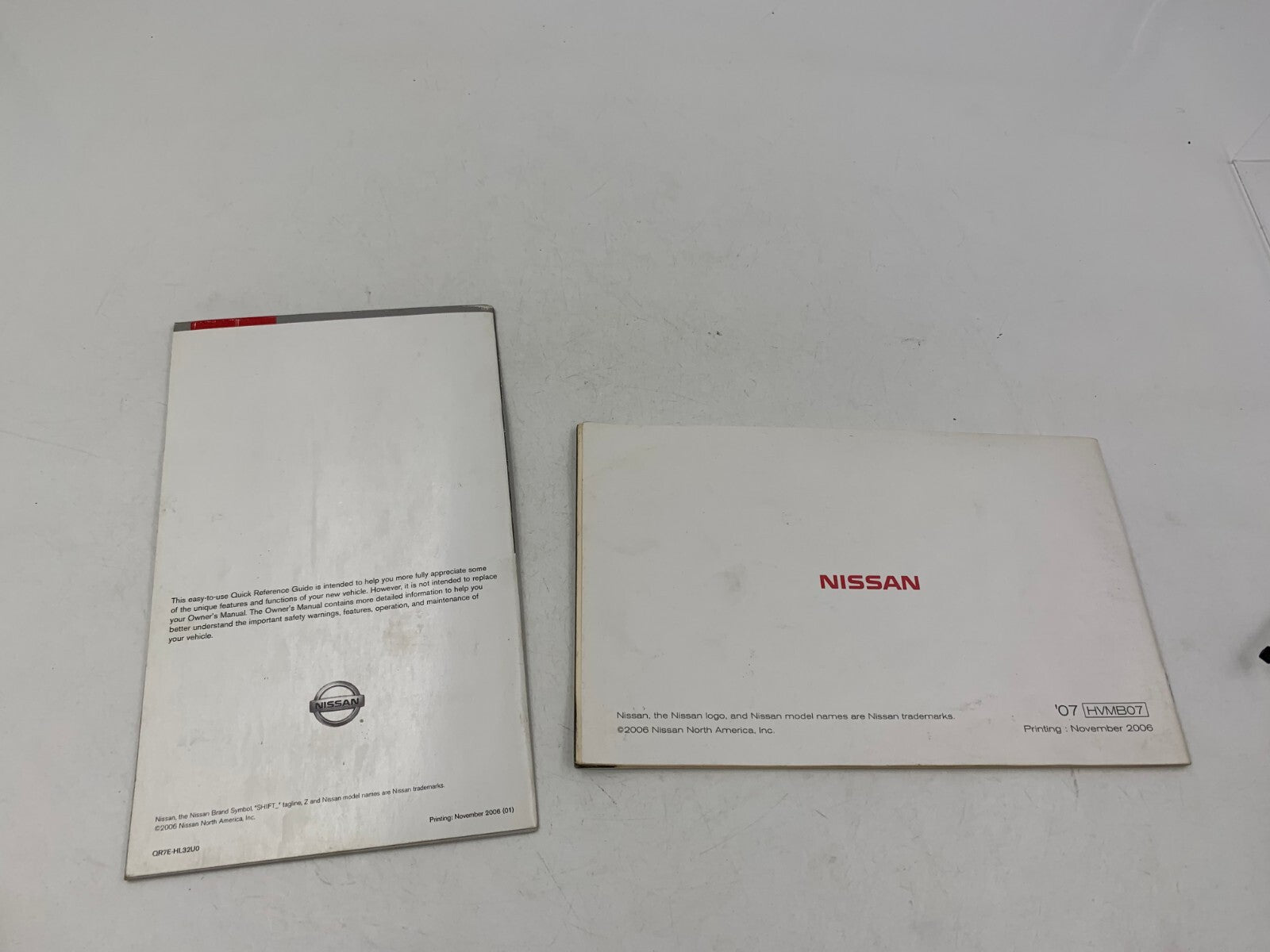2007 Nissan Altima Owners Manual Set with Case OEM E03B26095
