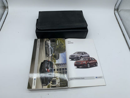 2014 Subaru Impreza Owners Manual Set with Case OEM D03B66005