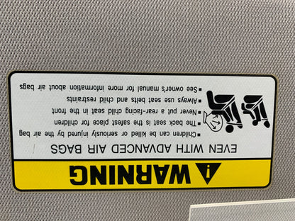 2011-2015 Hyundai Sonata Driver Sun Visor Gray Illuminated OEM C01B39059