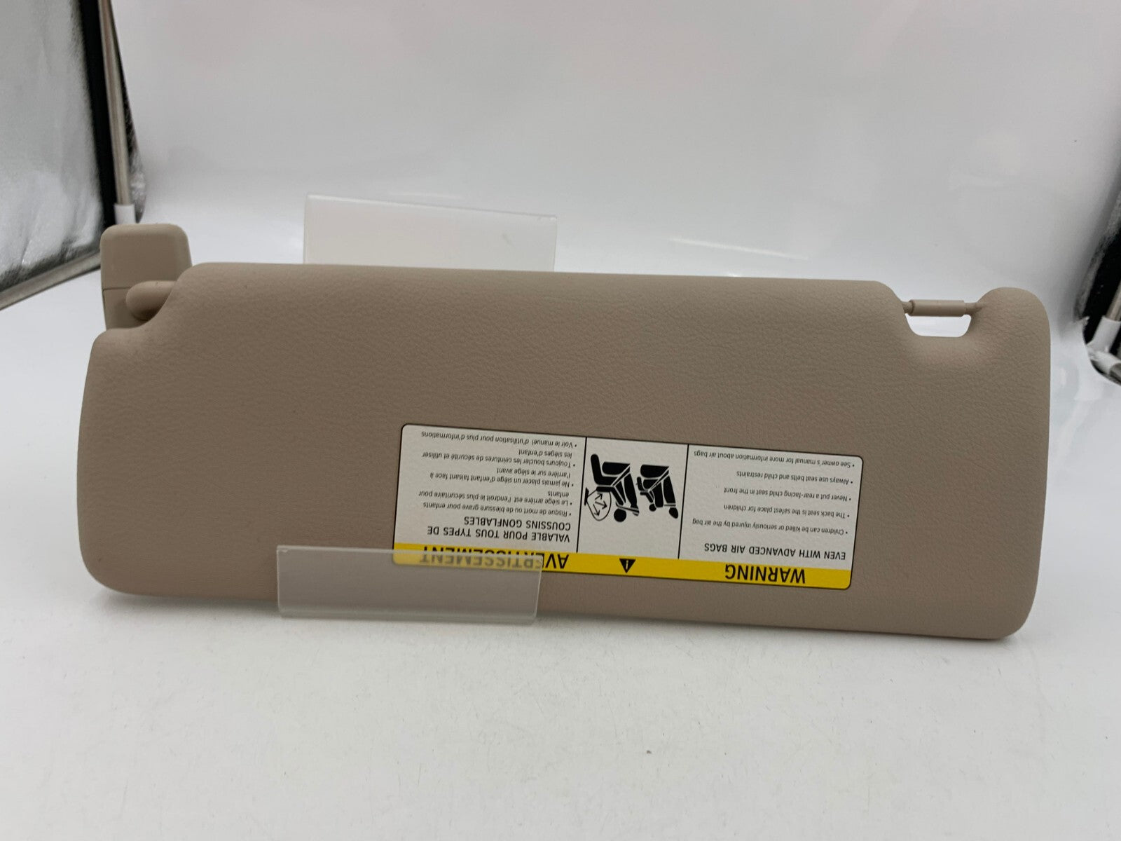 2012-2018 BMW 328i Passenger Sun Visor Sunvisor Beige OEM Illumination E03B66004