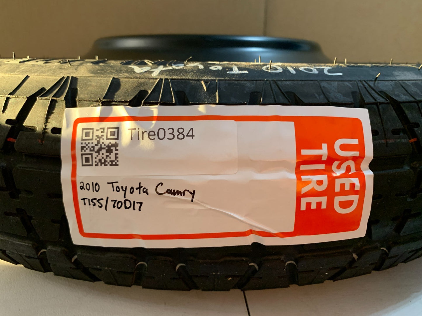2007-2017 Toyota Camry 17" Spare Tire Compact Donut Wheel OEM T155/70D17 OEM