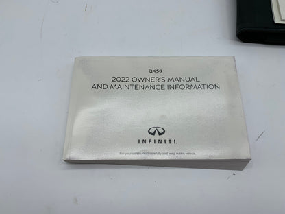 2022 Infiniti QX50 QX 50 Owners Manual Set with Case OEM D03B38007