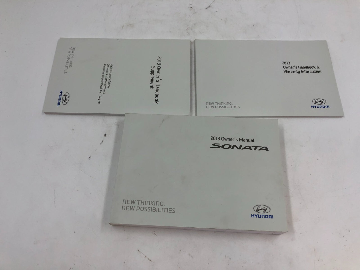 2013 Hyundai Sonata Owners Manual Set with Case OEM D02B61007