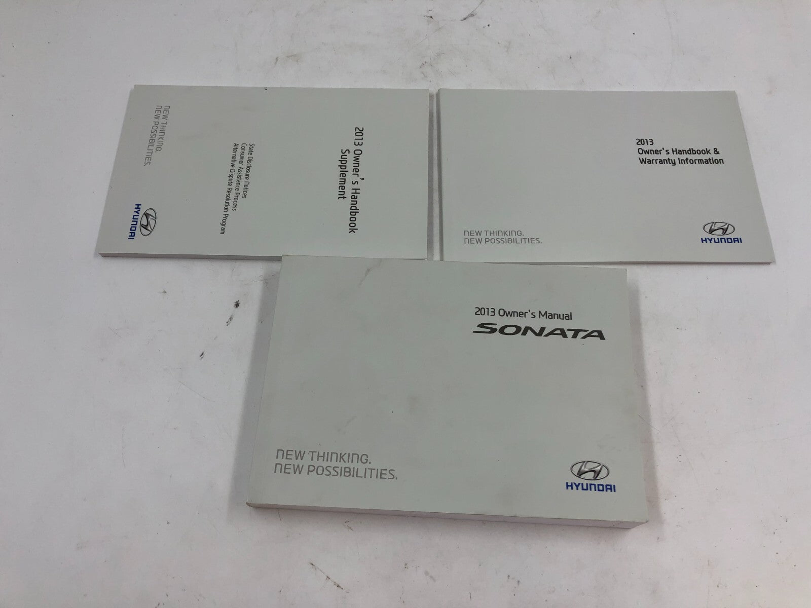 2013 Hyundai Sonata Owners Manual Set with Case OEM D02B61007