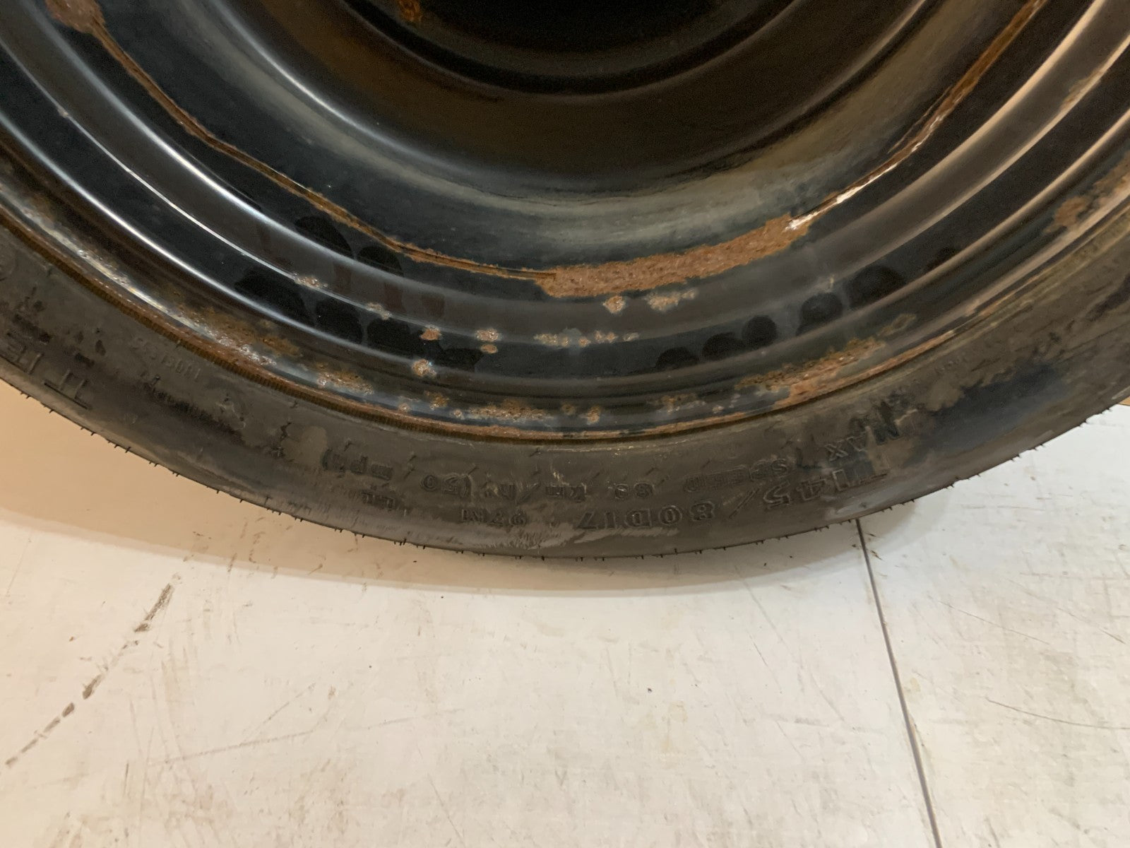 2012-2016 Chrysler Town & Country 17" Spare Tire Compact Donut T145/80D17