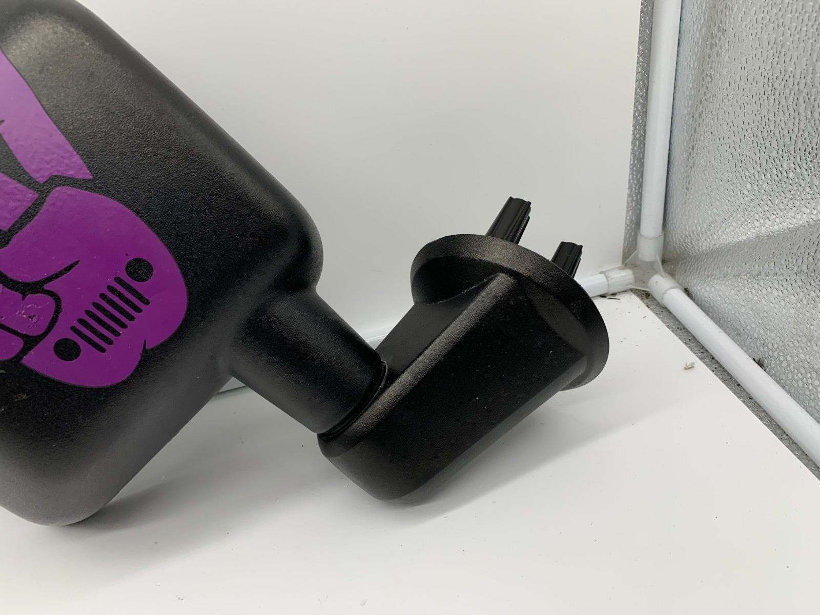 2015-2017 Jeep Wrangler Passenger Side View Manual Door Mirror Black D01B53100