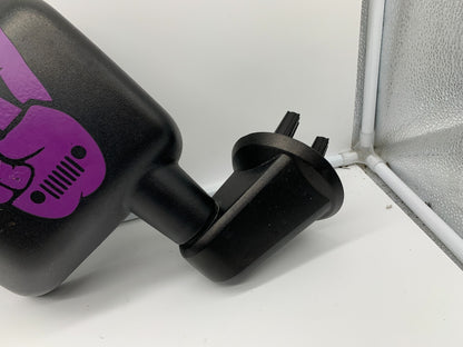 2015-2017 Jeep Wrangler Passenger Side View Manual Door Mirror Black D01B53100