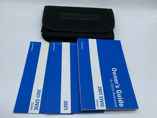 2021 Honda Civic Sedan Owners Manual Set with Case OEM B03B35003