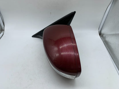 2009-2012 Hyundai Genesis Sedan Driver Side View Power Door Mirror Red C02B01009