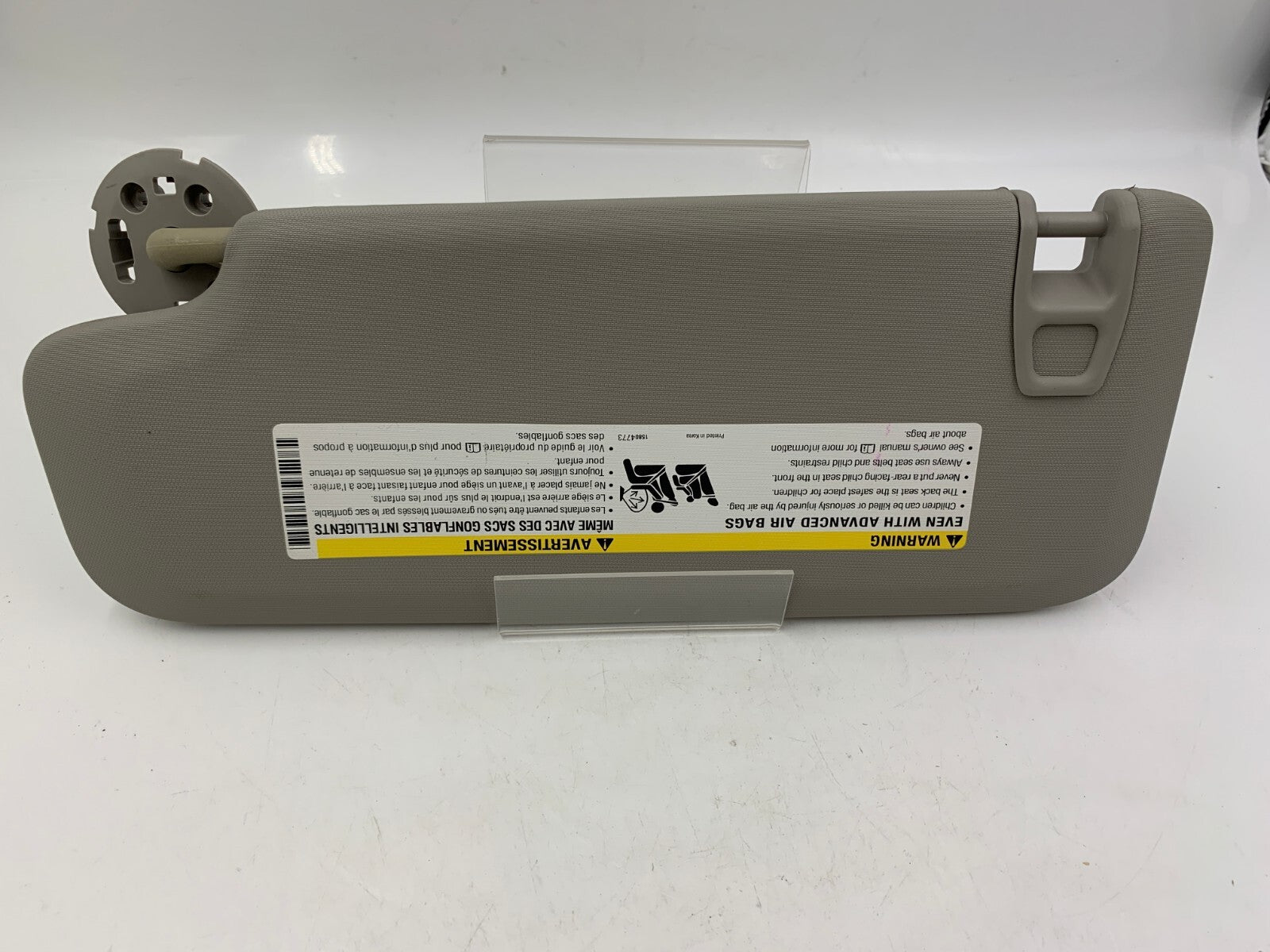 2011-2016 Chevrolet Cruze Passenger Sun Visor Gray OEM A02B03026