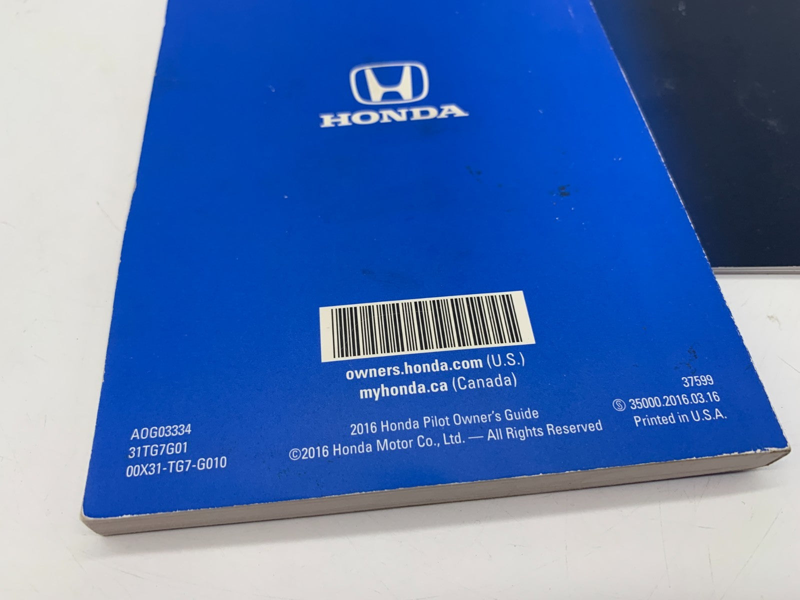 2016 Honda Pilot Owners Manual Set OEM D01B41077