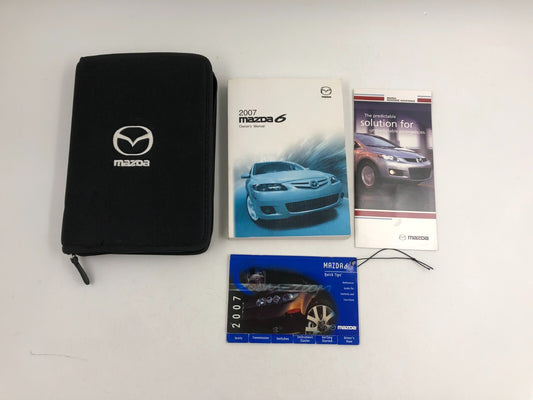 2007 Mazda 6 Owners Manual with Case OEM E02B70009