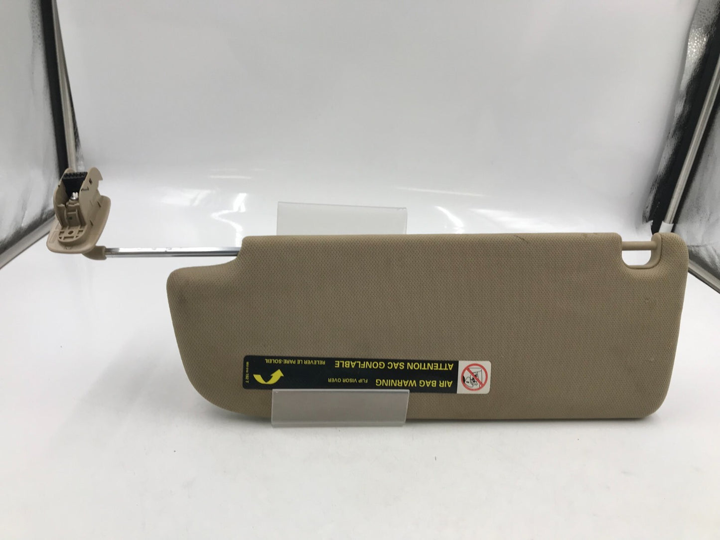 2005-2011 Audi A6 Passenger Sun Visor Tan Illuminated OEM D04B68002