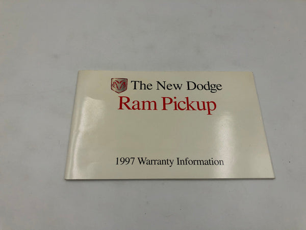 1997 RAM Pickup Owners Manual Set with Case OEM K02B44009