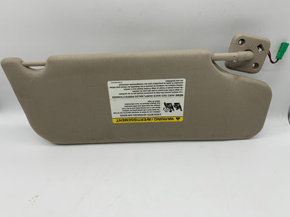 2010-2011 Ford Taurus Driver Side Sun Visor Sunvisor Gray Illuminated A02B54012