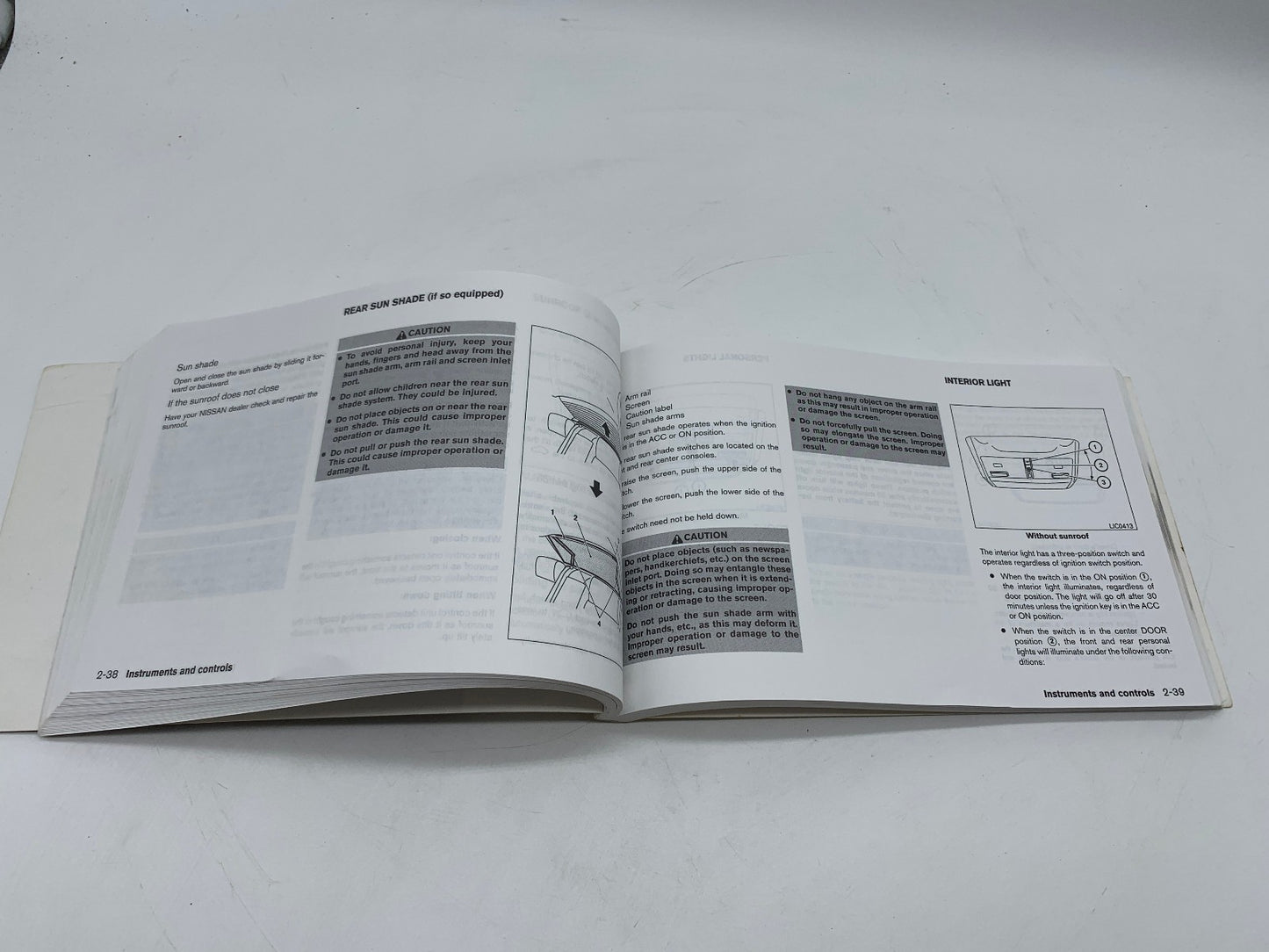 2004 Nissan Maxima Owners Manual OEM R01B37032