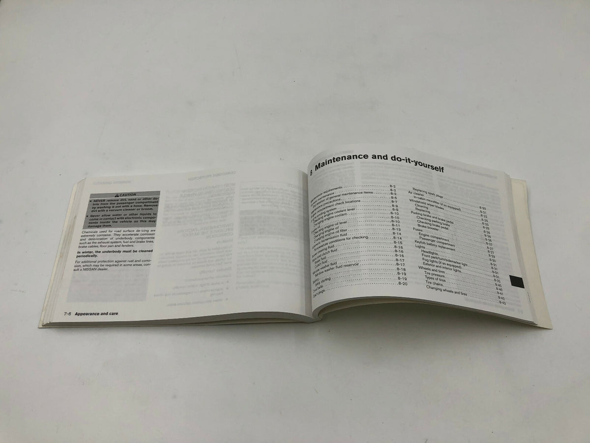 2002 Nissan Altima Owners Manual OEM D03B19006