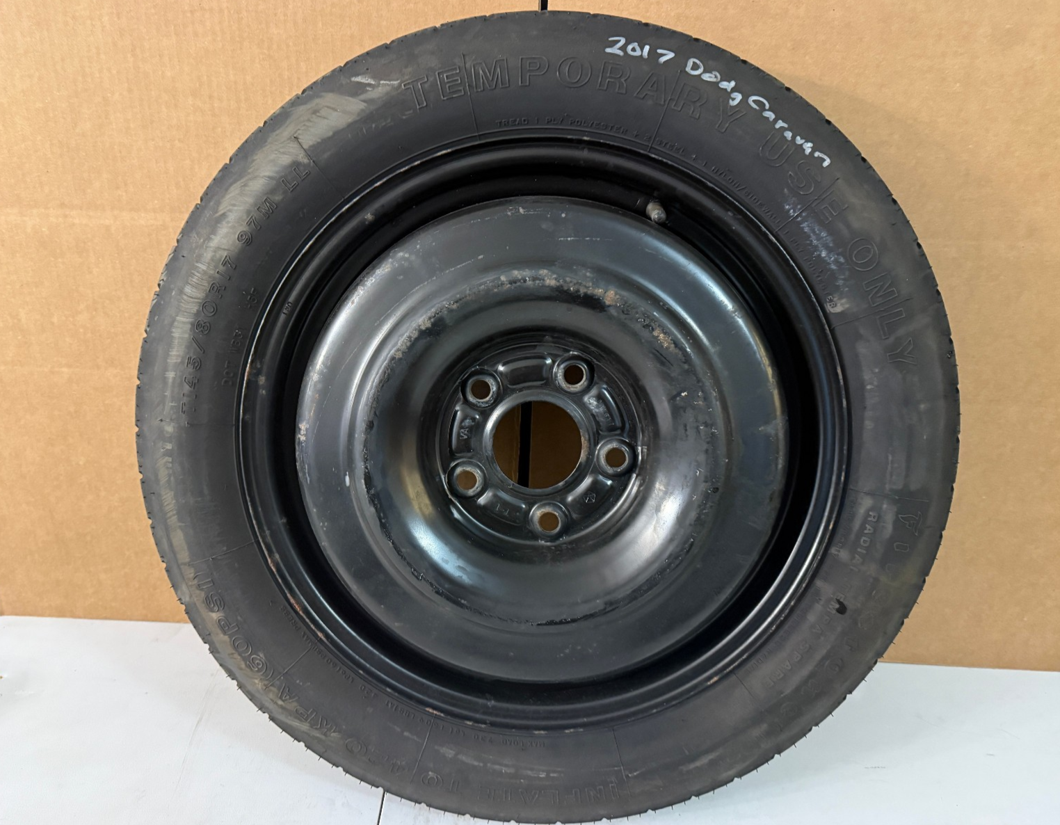 2012-2020 Dodge Grand Caravan 17" Spare Tire Wheel Donut Compact T145/80R17 OEM1