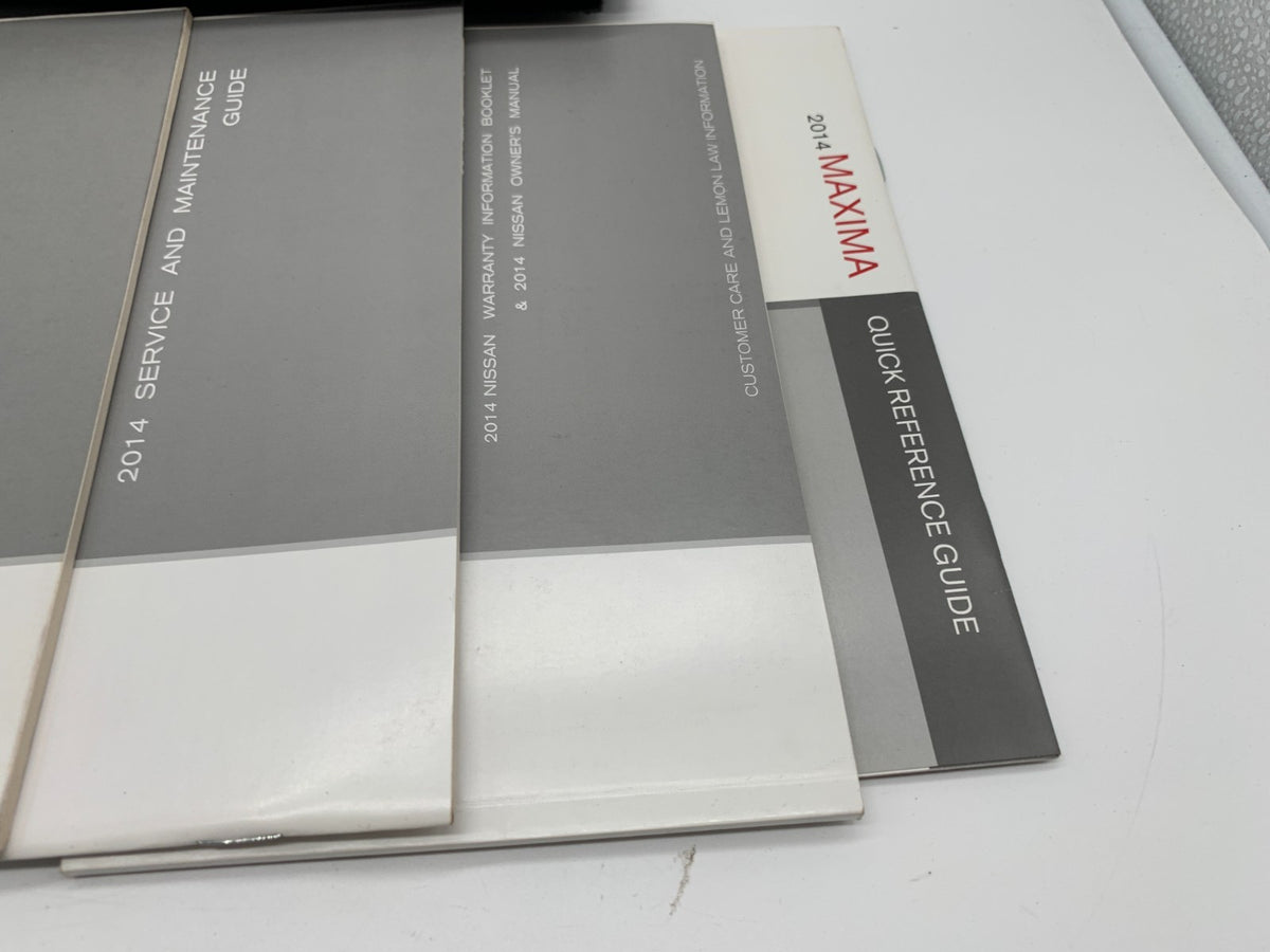 2014 Nissan Maxima Owners Manual Set with Case OEM C03B69012