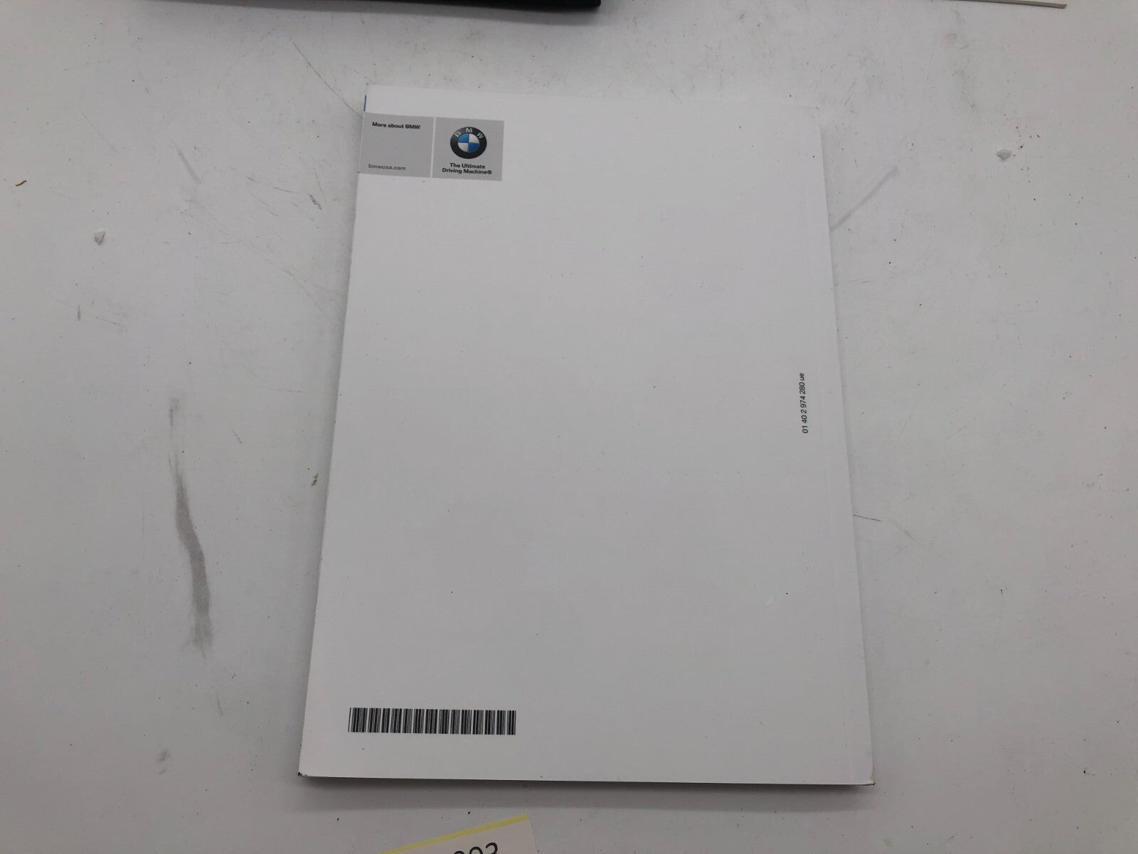 2016 BMW 4 Series Sedan Owners Manual Set with Case OEM B03B44003