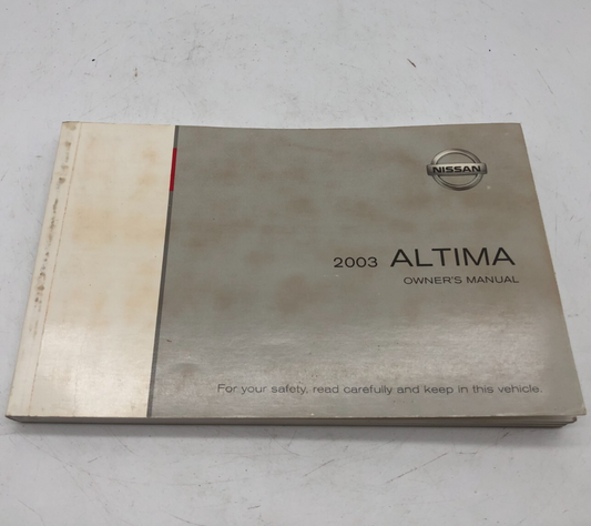 2003 Nissan Altima Owners Manual OEM B02B48006