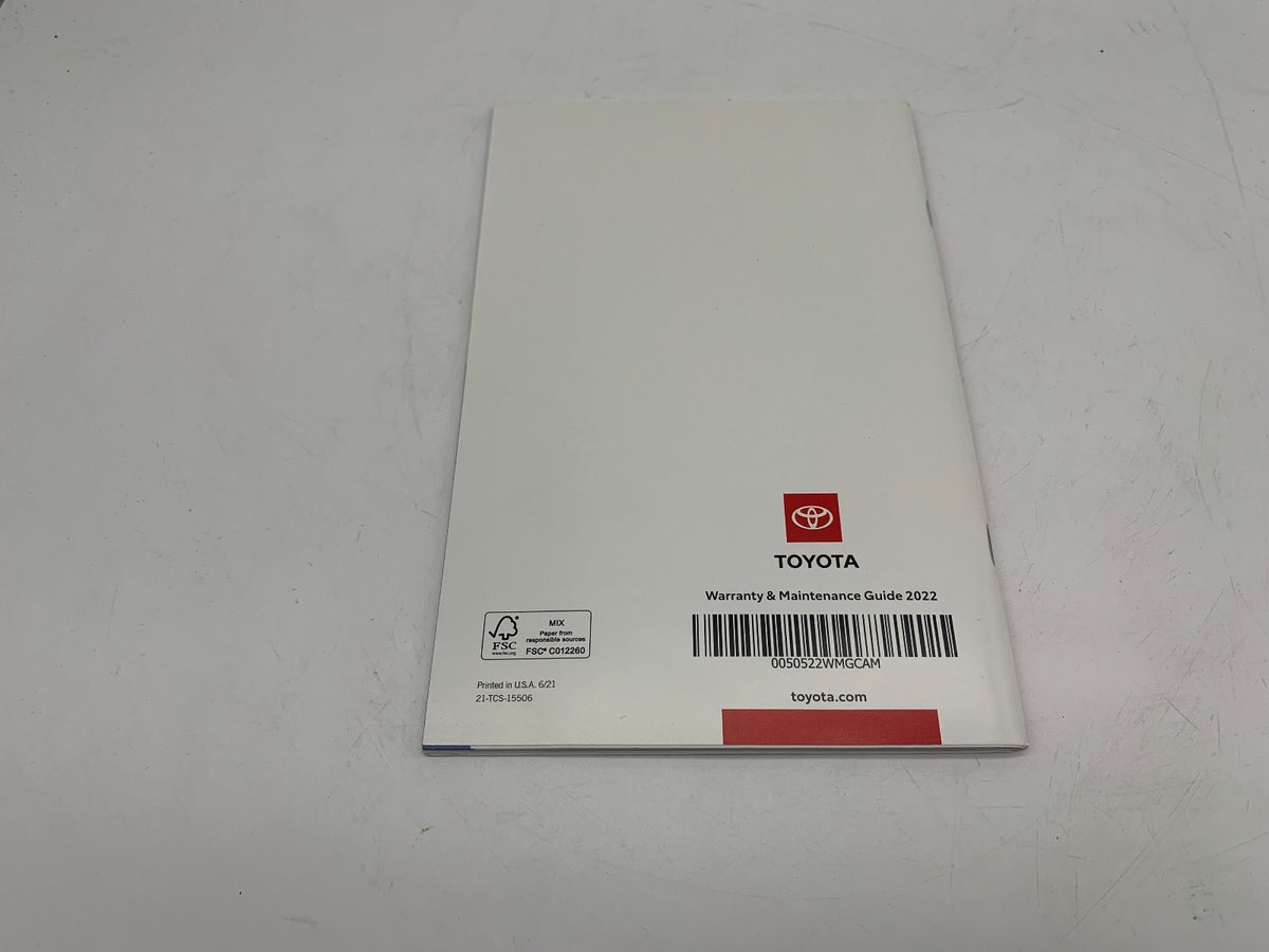 2022 Toyota Camry Owners Manual Set OEM R01B50019