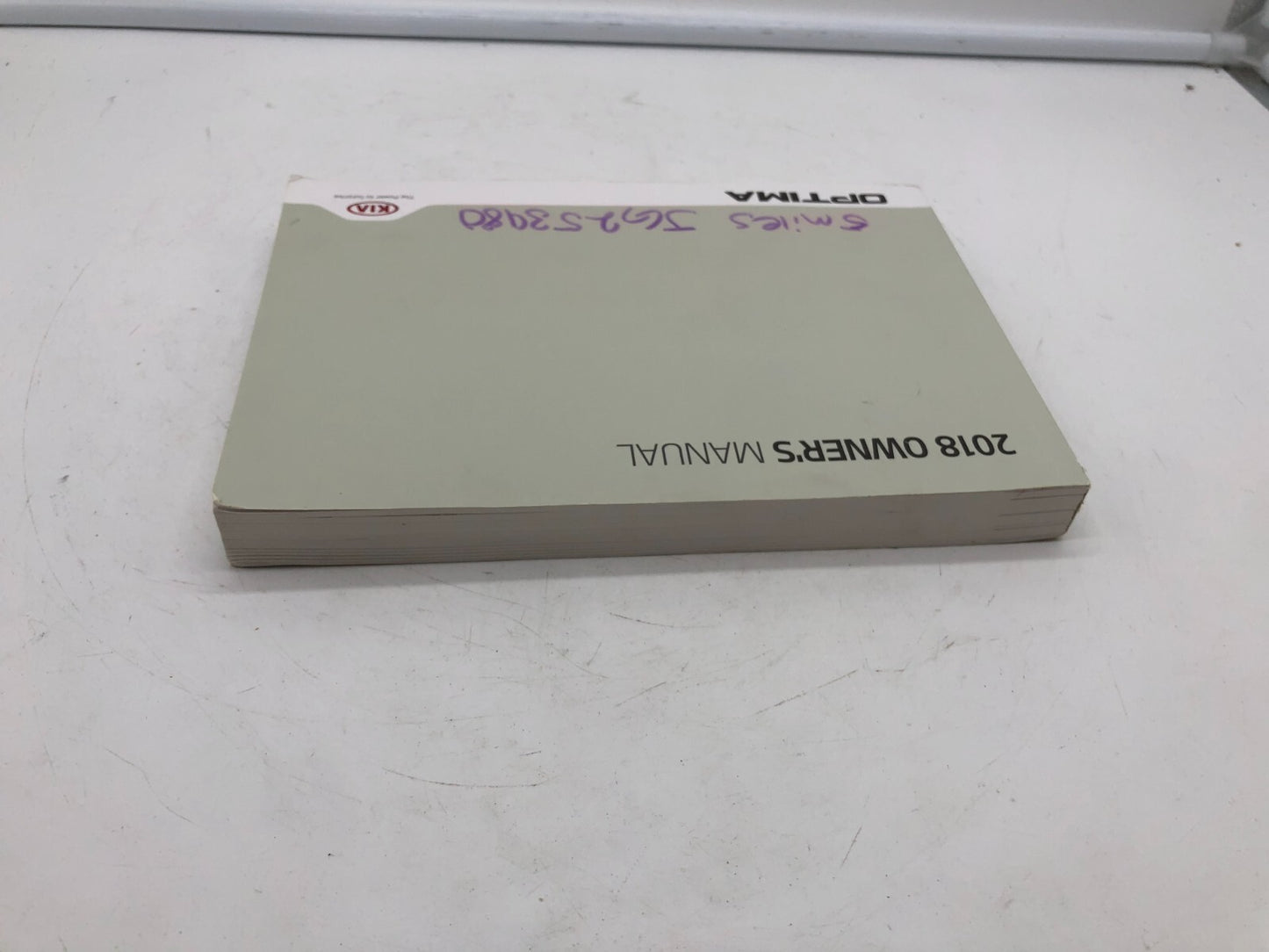 2018 Kia Optima Owners Manual OEM A01B31012