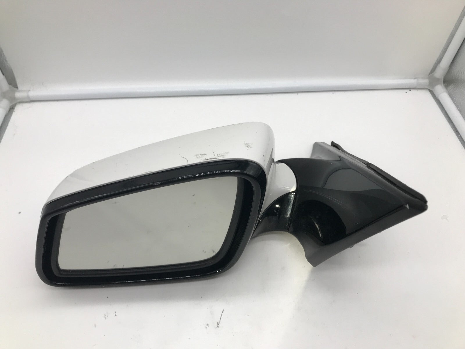 2009-2012 BMW 750i Driver Side View Power Door Mirror White OEM B01B37028