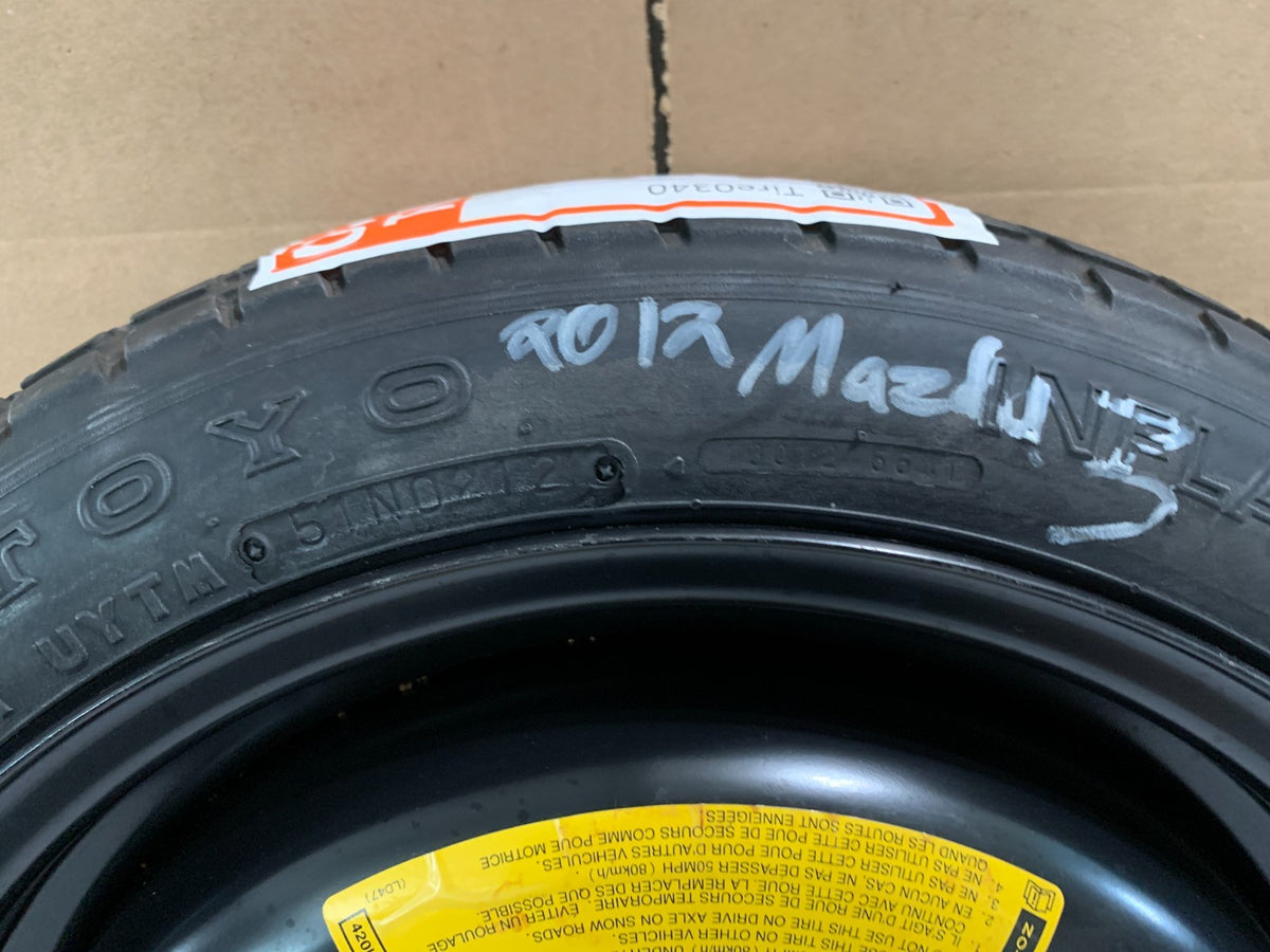 2010-2013 Mazda 3 Mazda3 15" Spare Tire Compact Donut T115/70D15 OEM Emergency