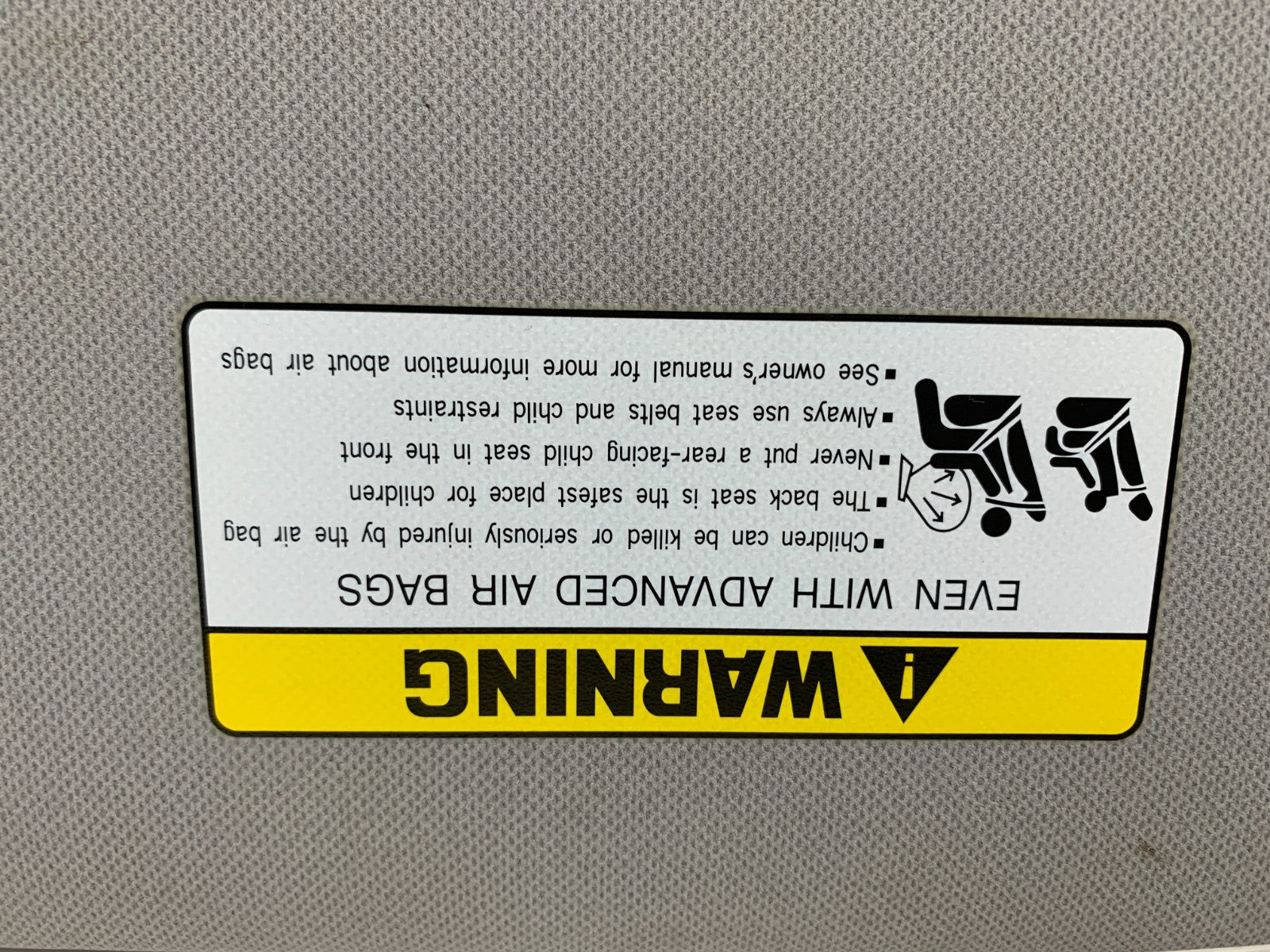 2014-2017 Hyundai Accent Driver Sun Visor Gray OEM C01B01006