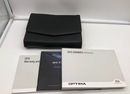 2015 Kia Optima Owners Manual Set with Case OEM D02B66013