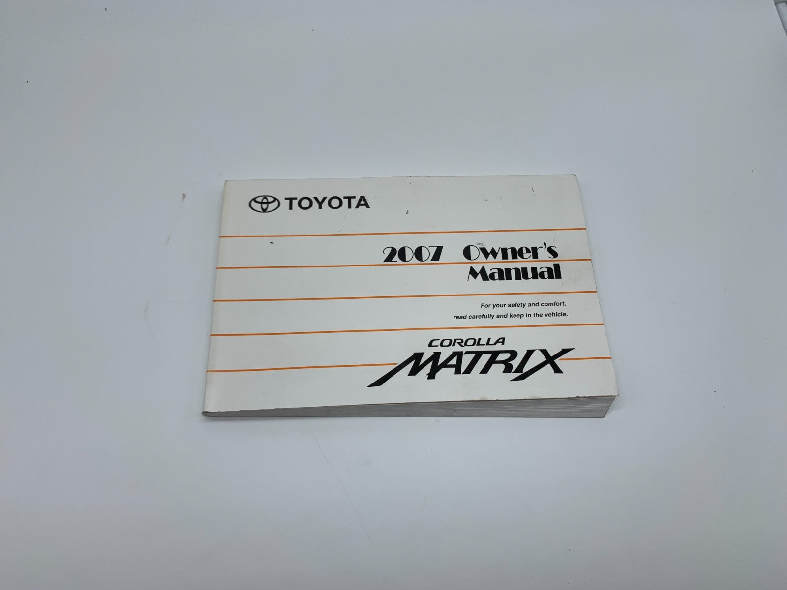 2007 Toyota Corolla Matrix Owners Manual OEM C04B59018