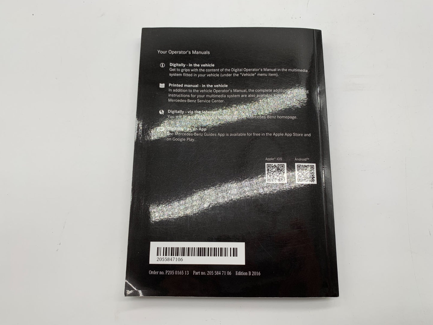 2016 Mercedes-Benz C-Class Owners Manual Set with Case OEM C04B63011