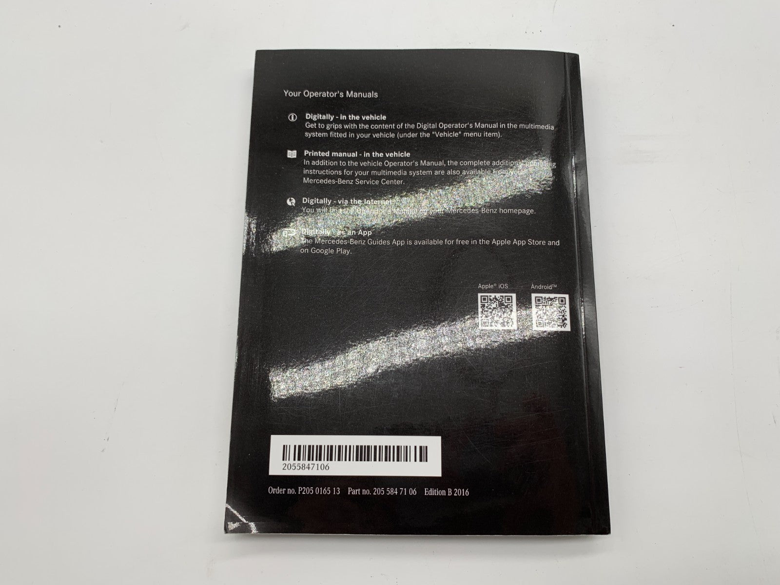 2016 Mercedes-Benz C-Class Owners Manual Set with Case OEM C04B63011