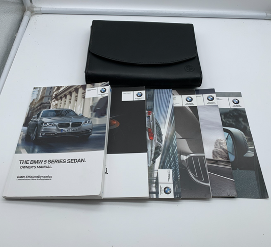 2014 BMW 5 Series Sedan Owners Manual Set with Case OEM B04B11047