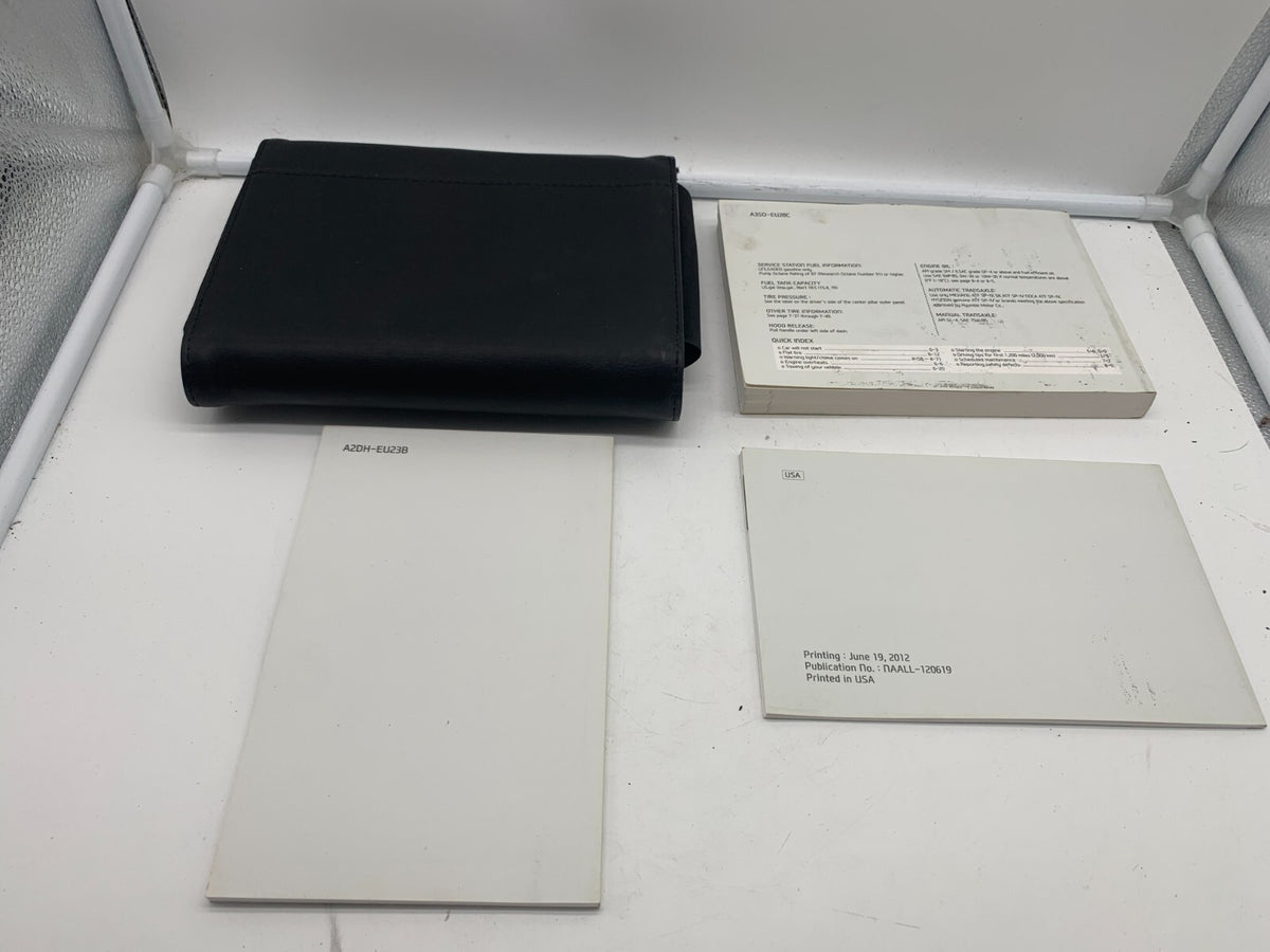 2013 Hyundai Sonata Owners Manual Set with Case OEM R01B23010