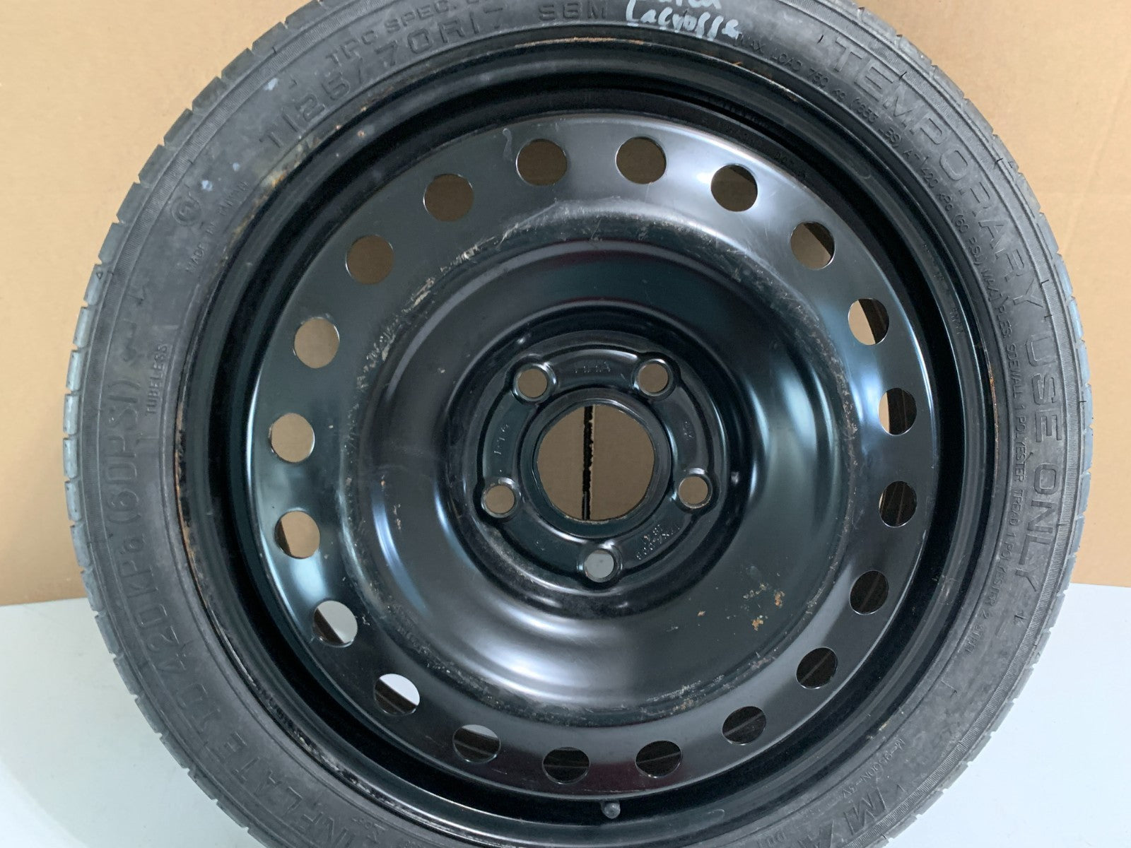 2010-2016 Buick Lacrosse 17" Spare Tire Compact Donut T125 70R17 OEM