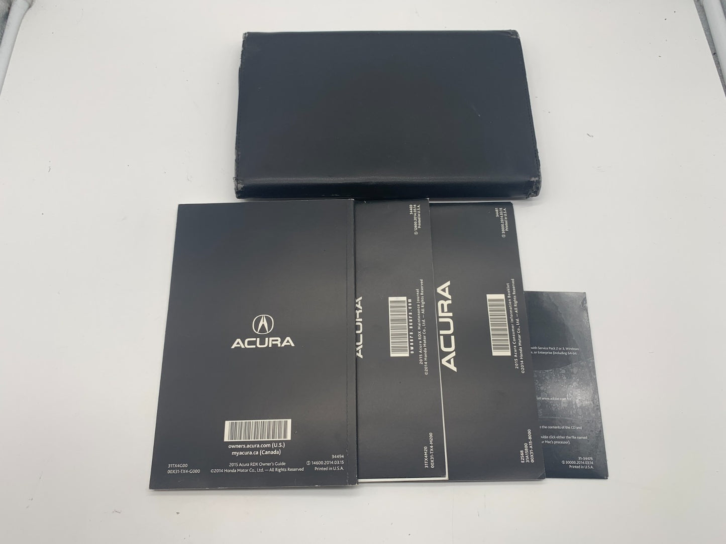 2015 Acura RDX Owners Manual Set with Case OEM C03B07056