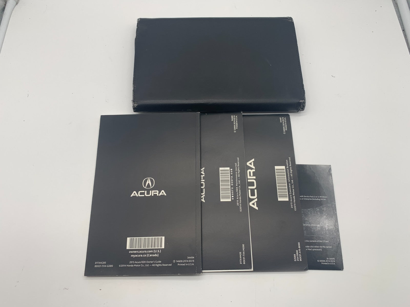 2015 Acura RDX Owners Manual Set with Case OEM C03B07056