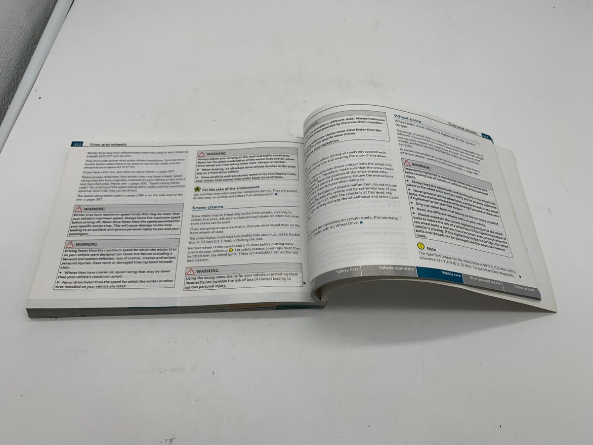 2013 Audi A6 Owners Manual OEM A02B07022
