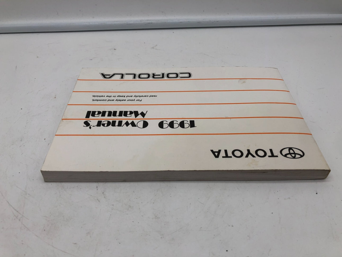 1999 Toyota Corolla Owners Manual OEM A02B21004