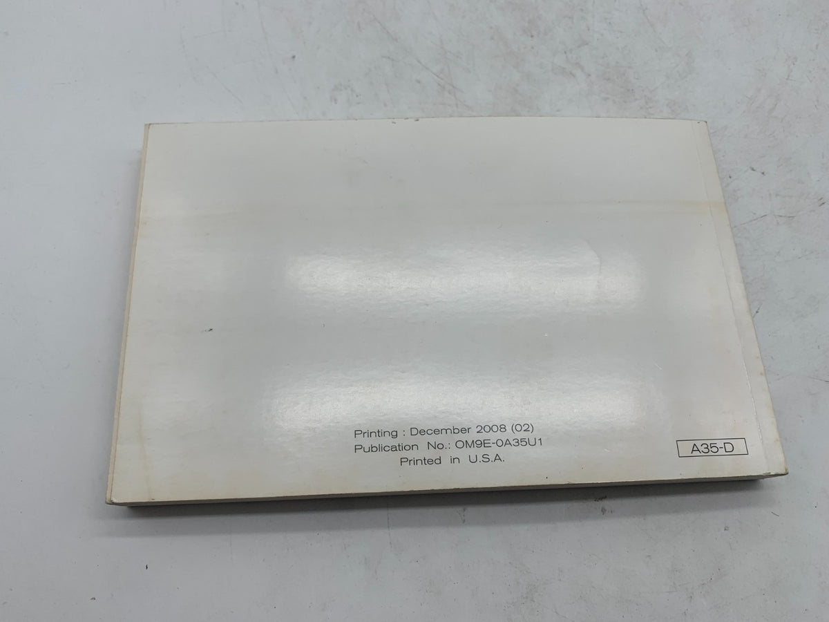2009 Nissan Maxima Owners Manual Set with Case OEM R01B15007