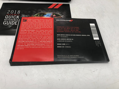 2018 Dodge Journey Owners Manual Set with Case OEM E02B40067