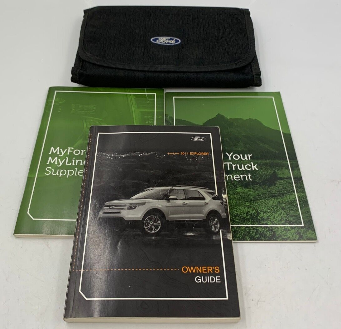 2011 Ford Explorer Owners Manual Set with Case OEM C02B34057