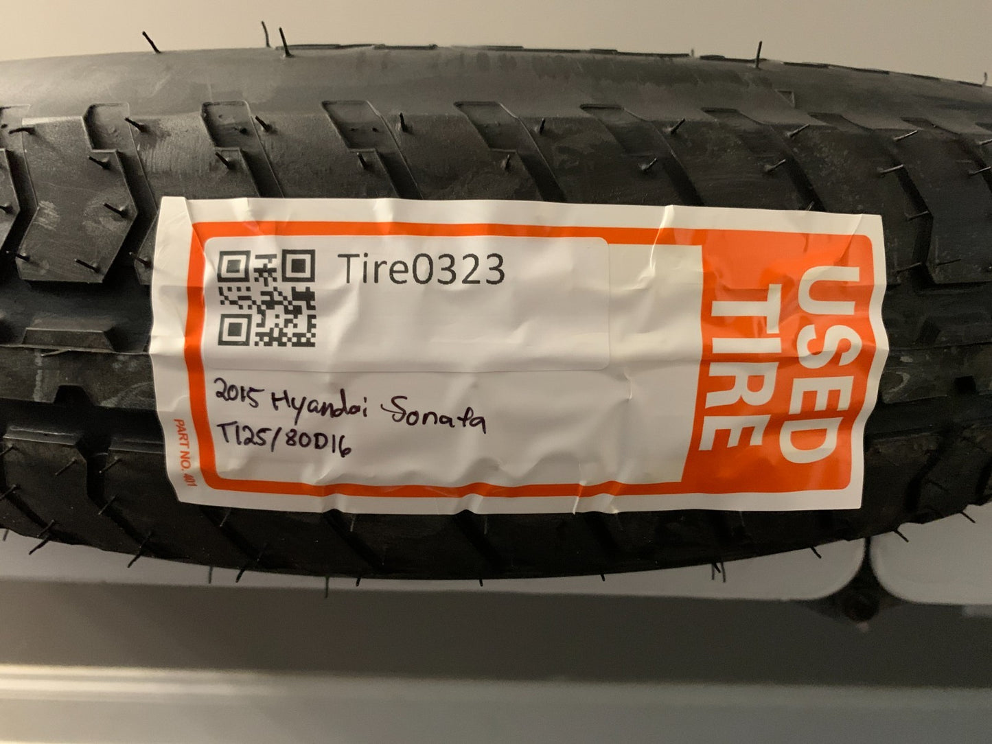 2015-2020 Hyundai Sonata 16" Spare Tire Wheel Compact Donut T125/80D16 OEM