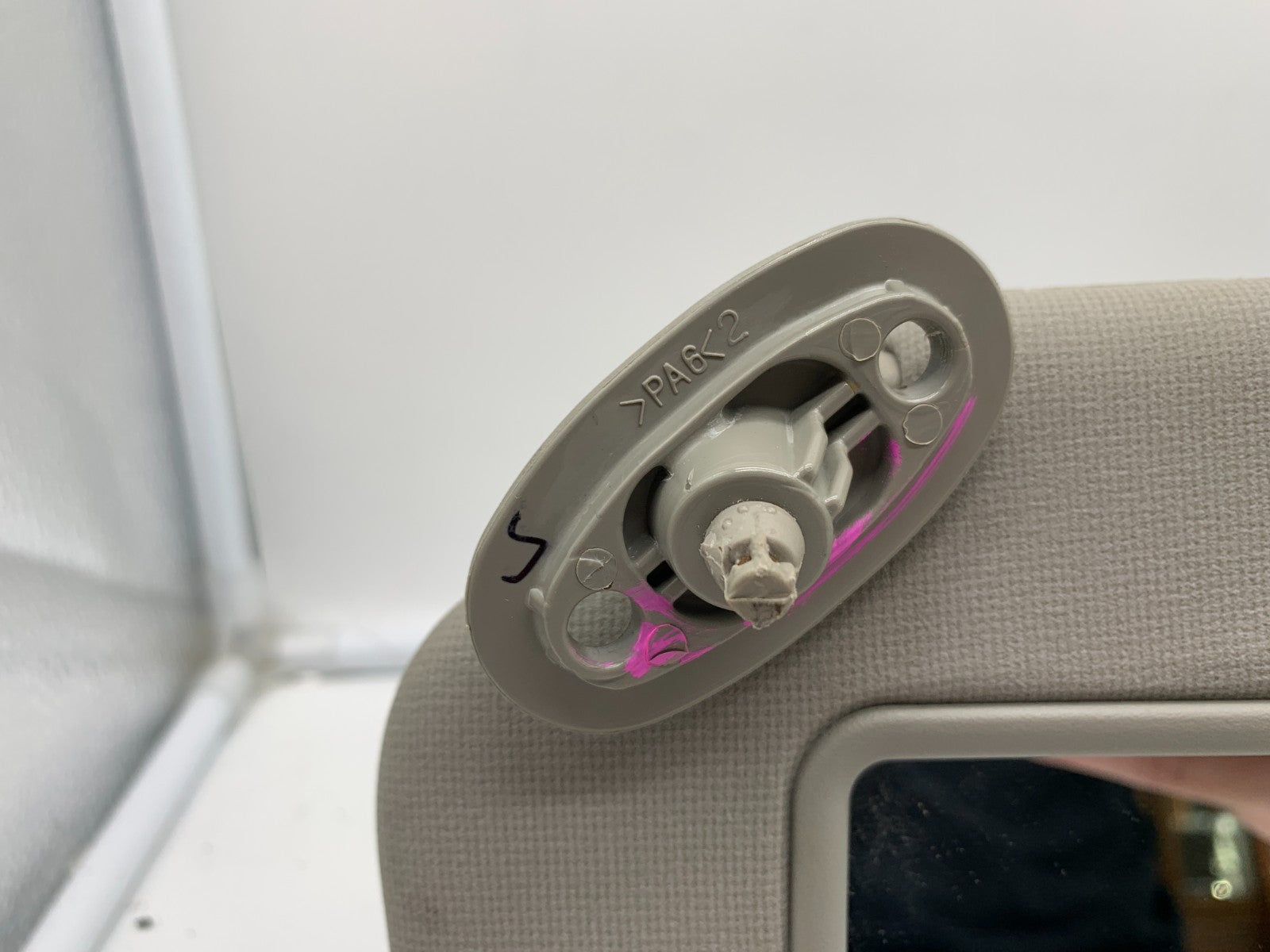 2010-2013 Kia Forte Driver Sun Visor Gray OEM A01B40010