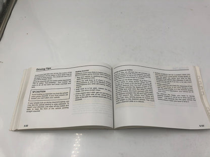 2002 Kia Sorento Owners Manual OEM E02B27018