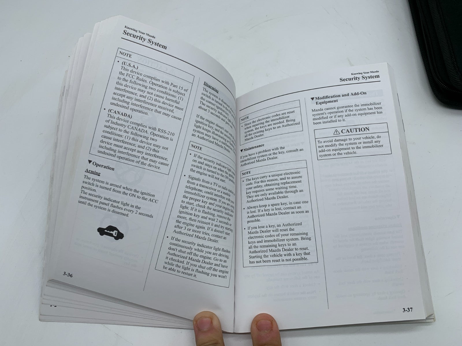 2007 Mazda 6 Owners Manual with Case OEM C03B48017
