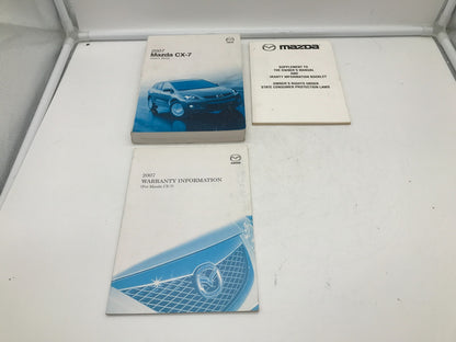 2007 Mazda CX-7 CX7 CX 7 Owners Manual Set OEM E02B65009