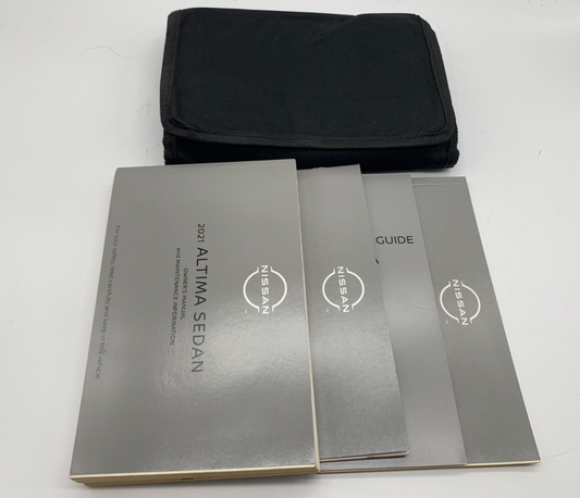 2021 Nissan Altima Sedan Owners Manual Set with Case OEM A02B55013